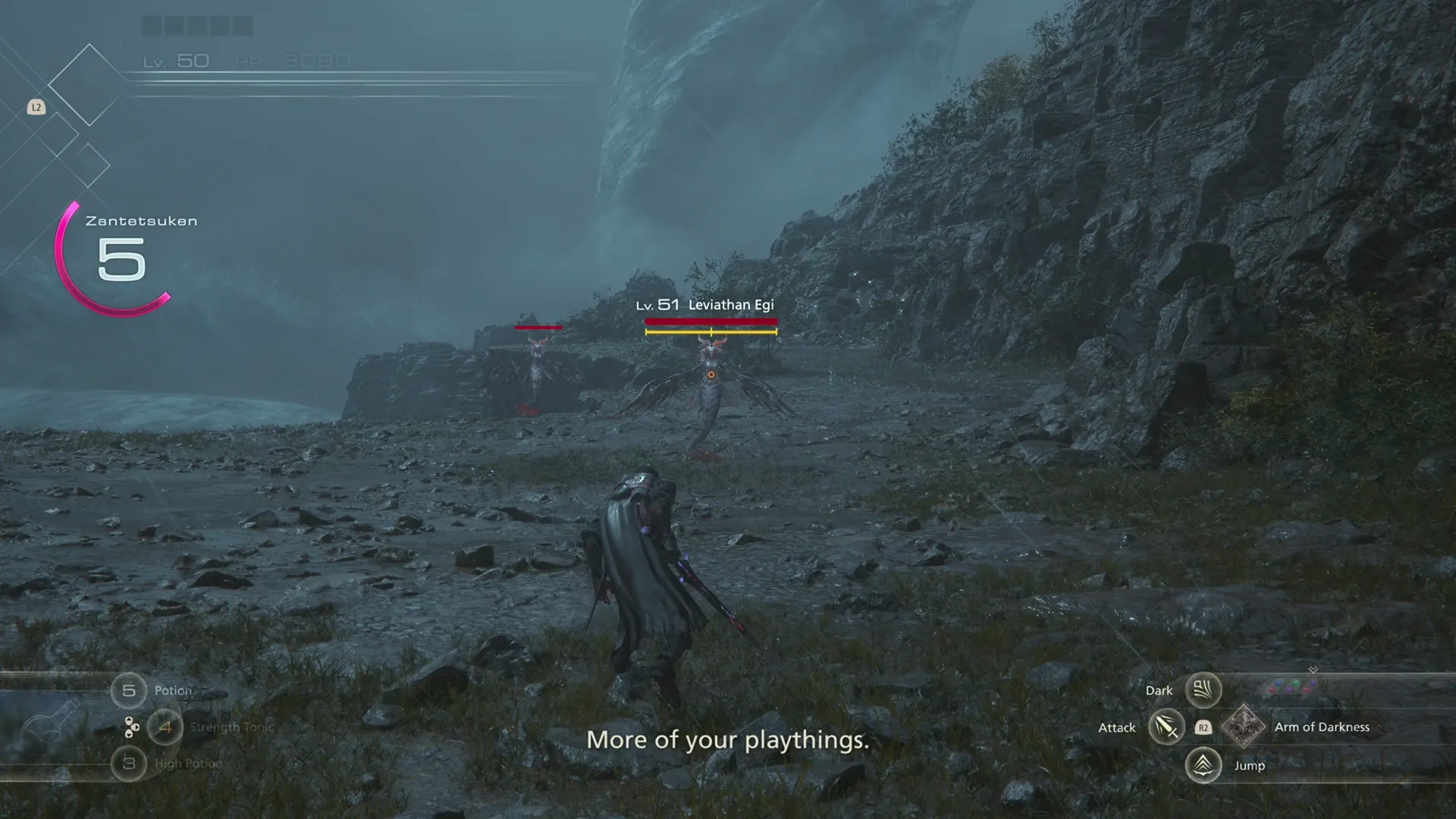 Clive approaching a Leviathan Egi on the trail leading up towards Leviathan