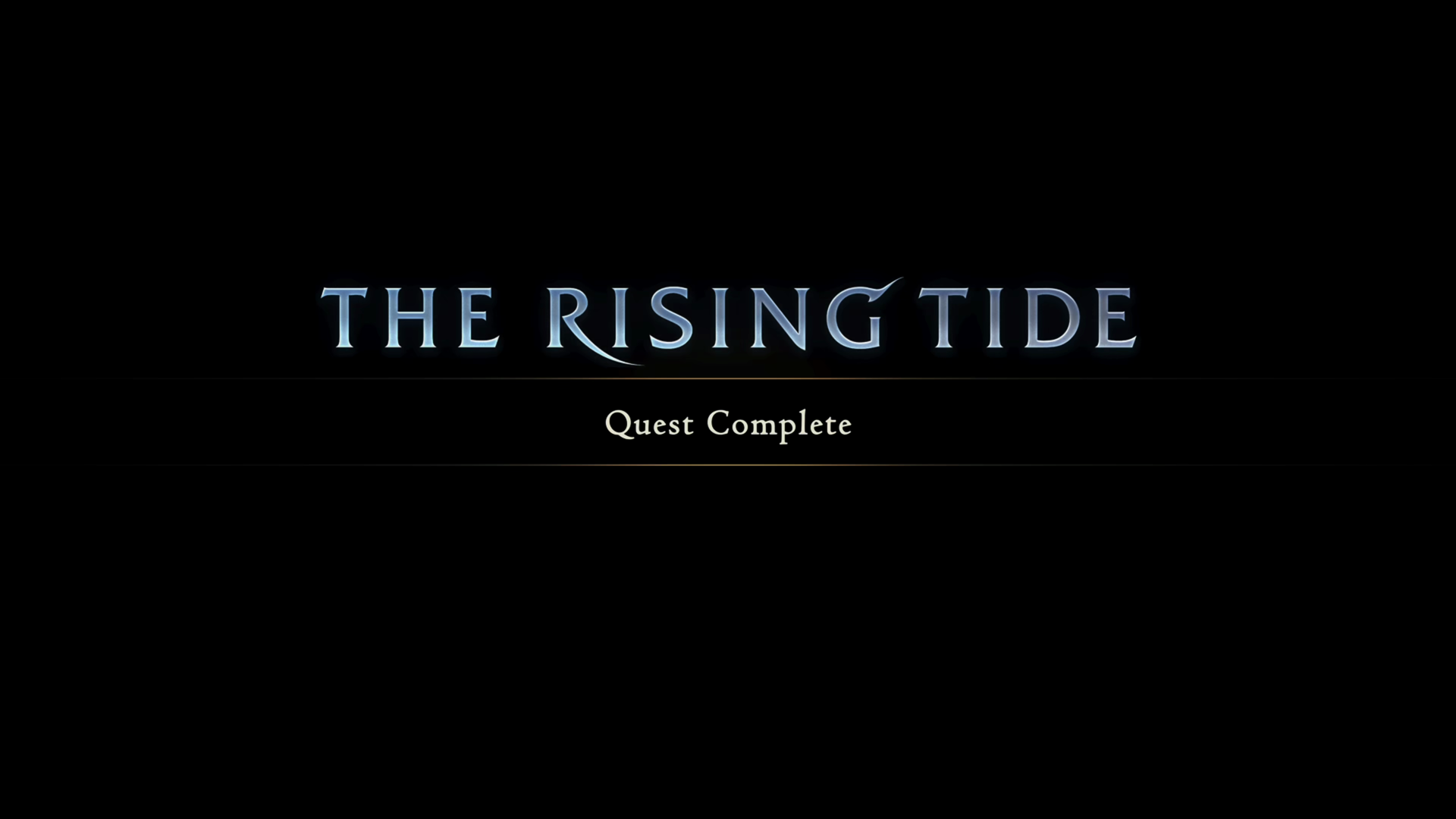 Completing the Rising Tide title screen