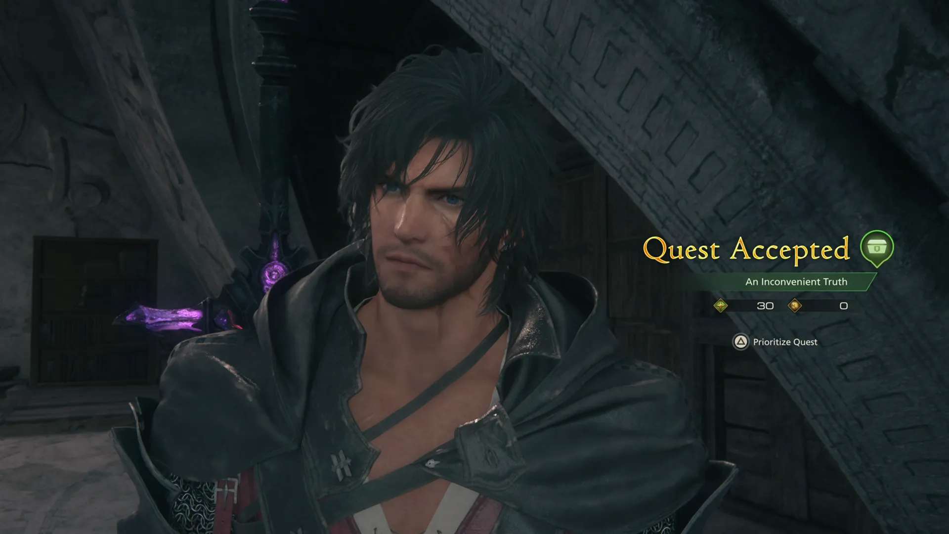 Accepting the An Inconvenient Truth Optional Quest from the In Search of a Lost Tom missive at Clive’s Reading Table