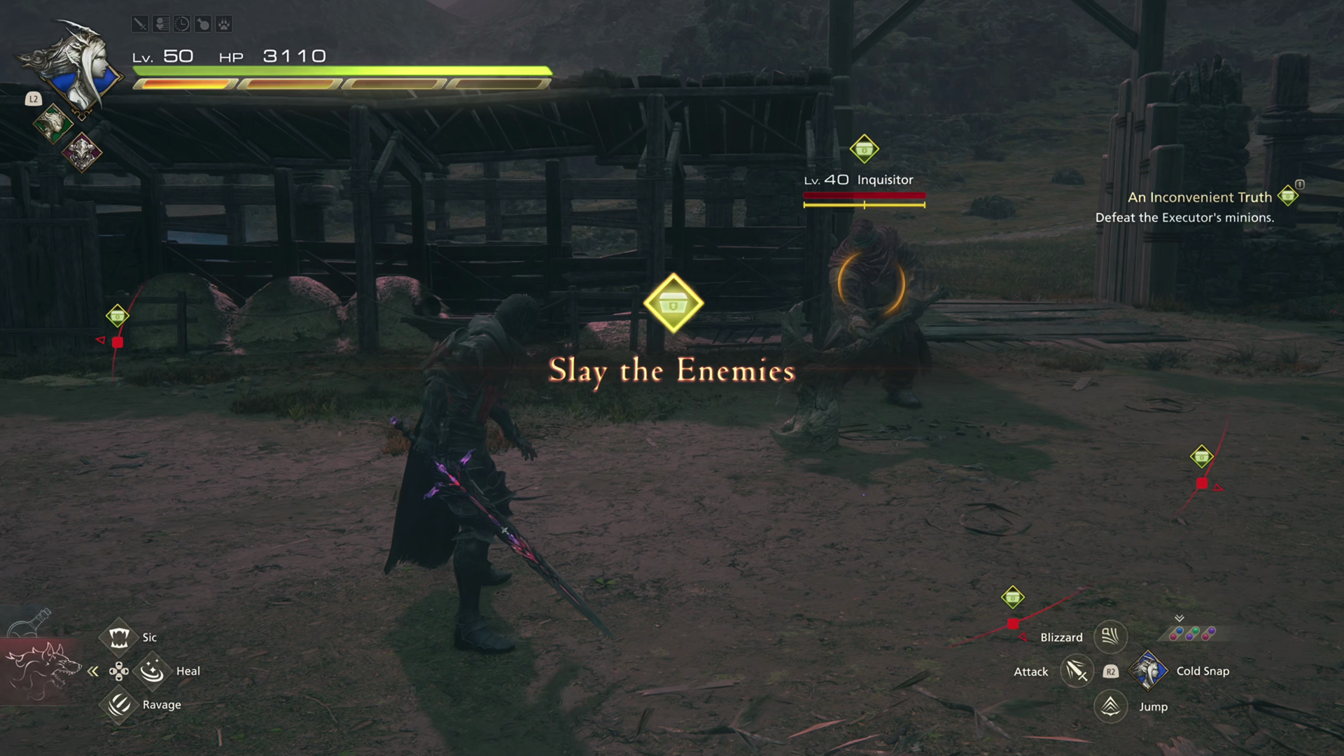 Battle against the Inquisitor in Garrick
