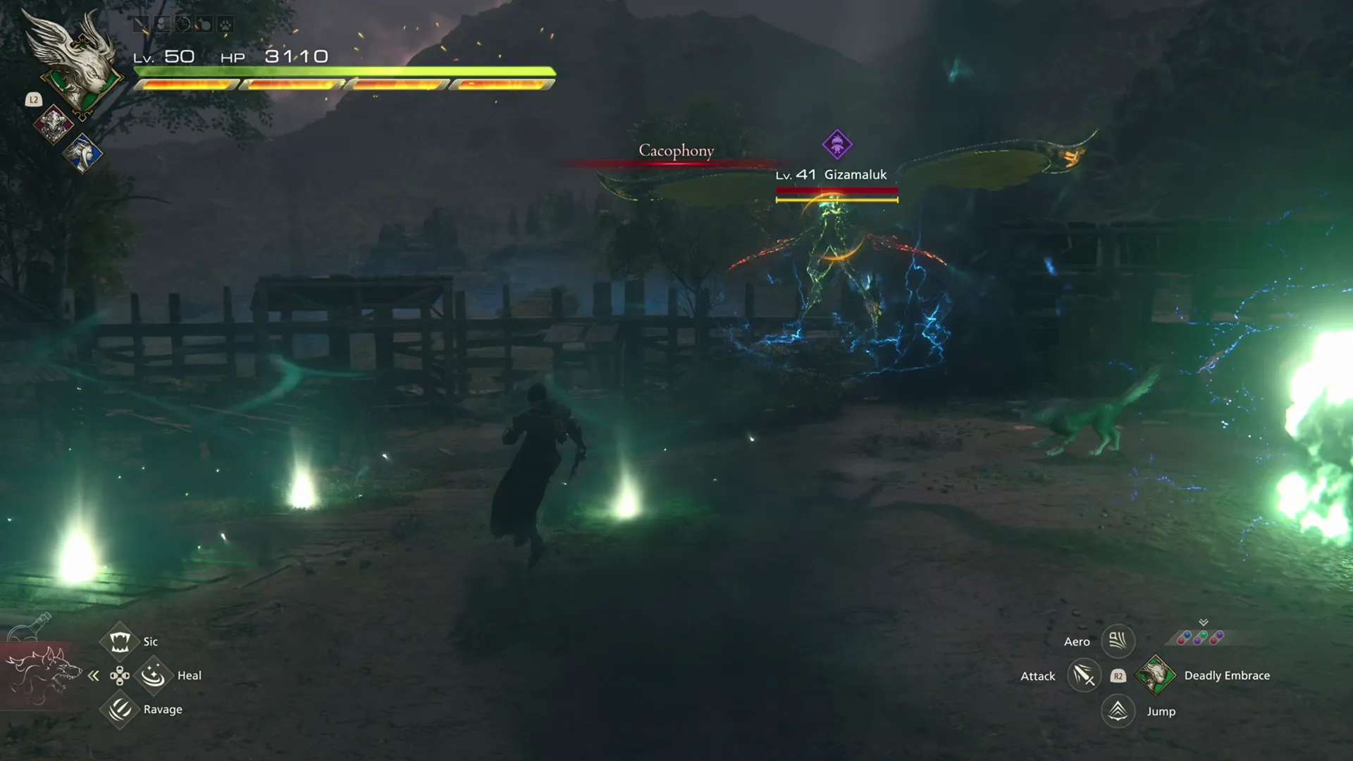 Gizamaluk using its Cacophony attack