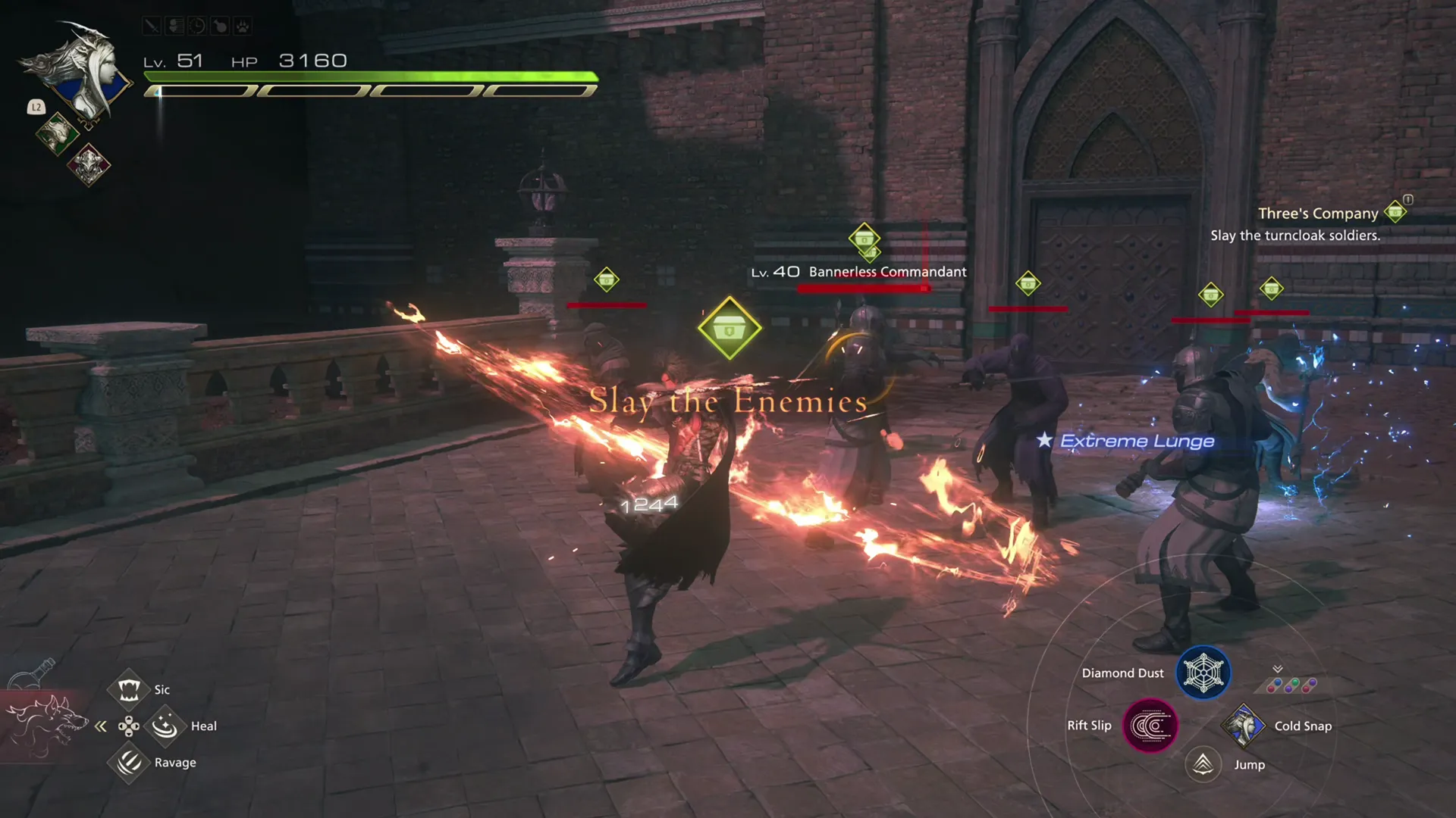 Battling the group of Bannerless soldiers at the Republican Gate