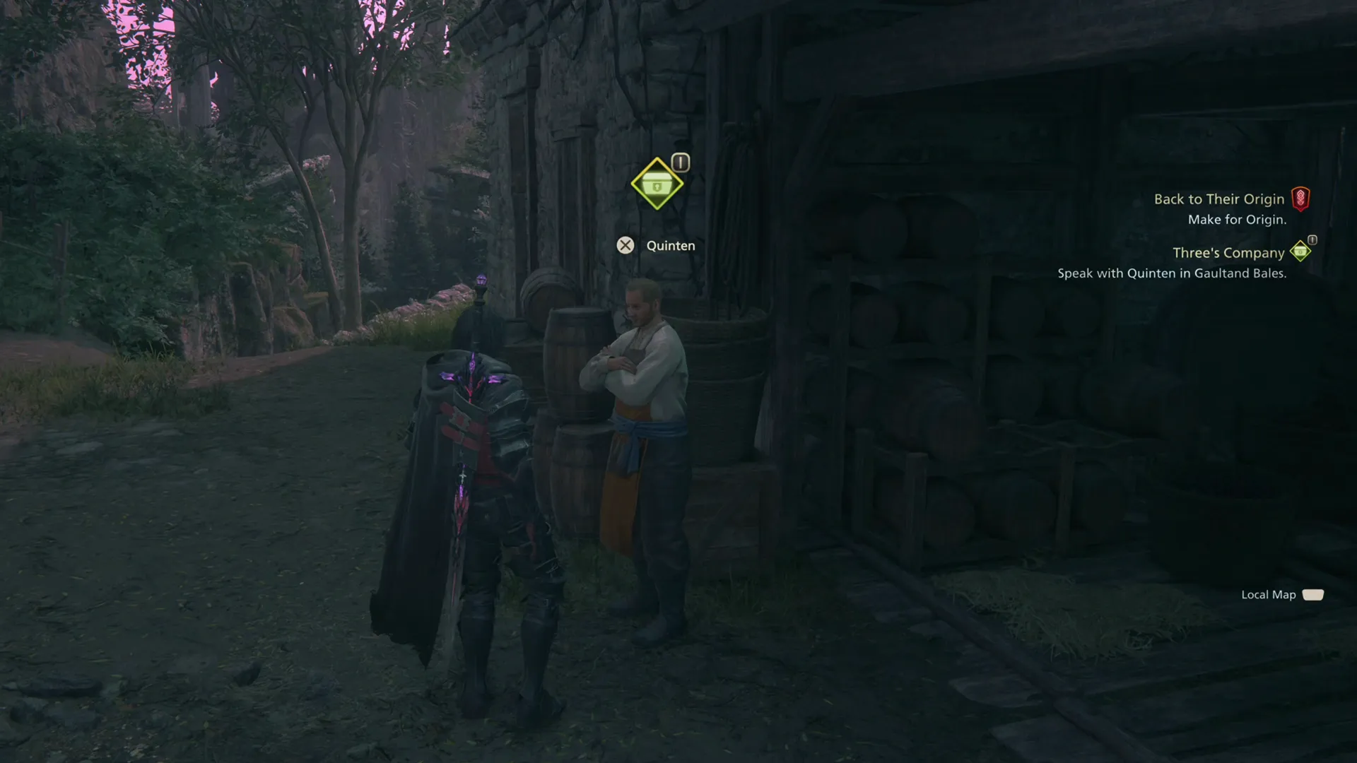 Speaking to Quinten at Gautland Bales