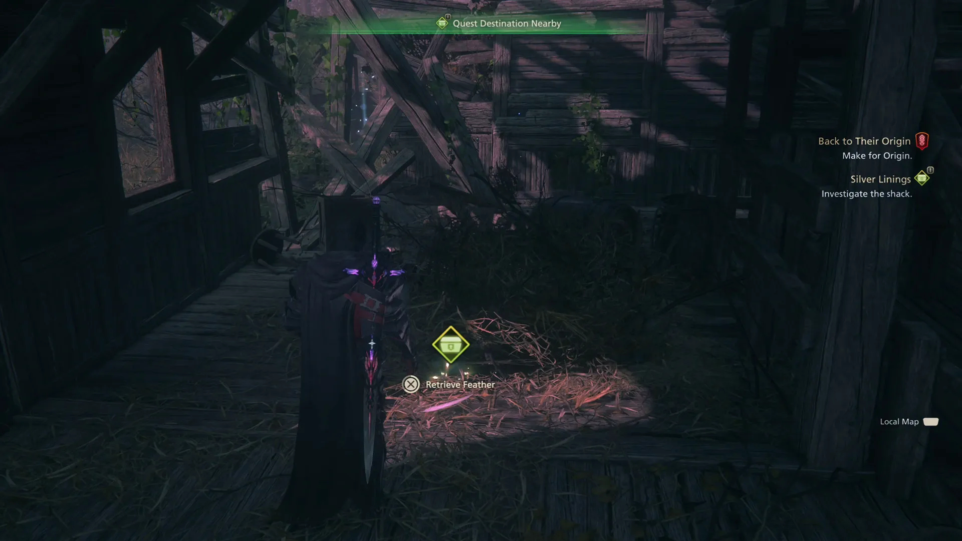 Locating the Silver Chocobo Feather in the house near Rhiannon’s Ride