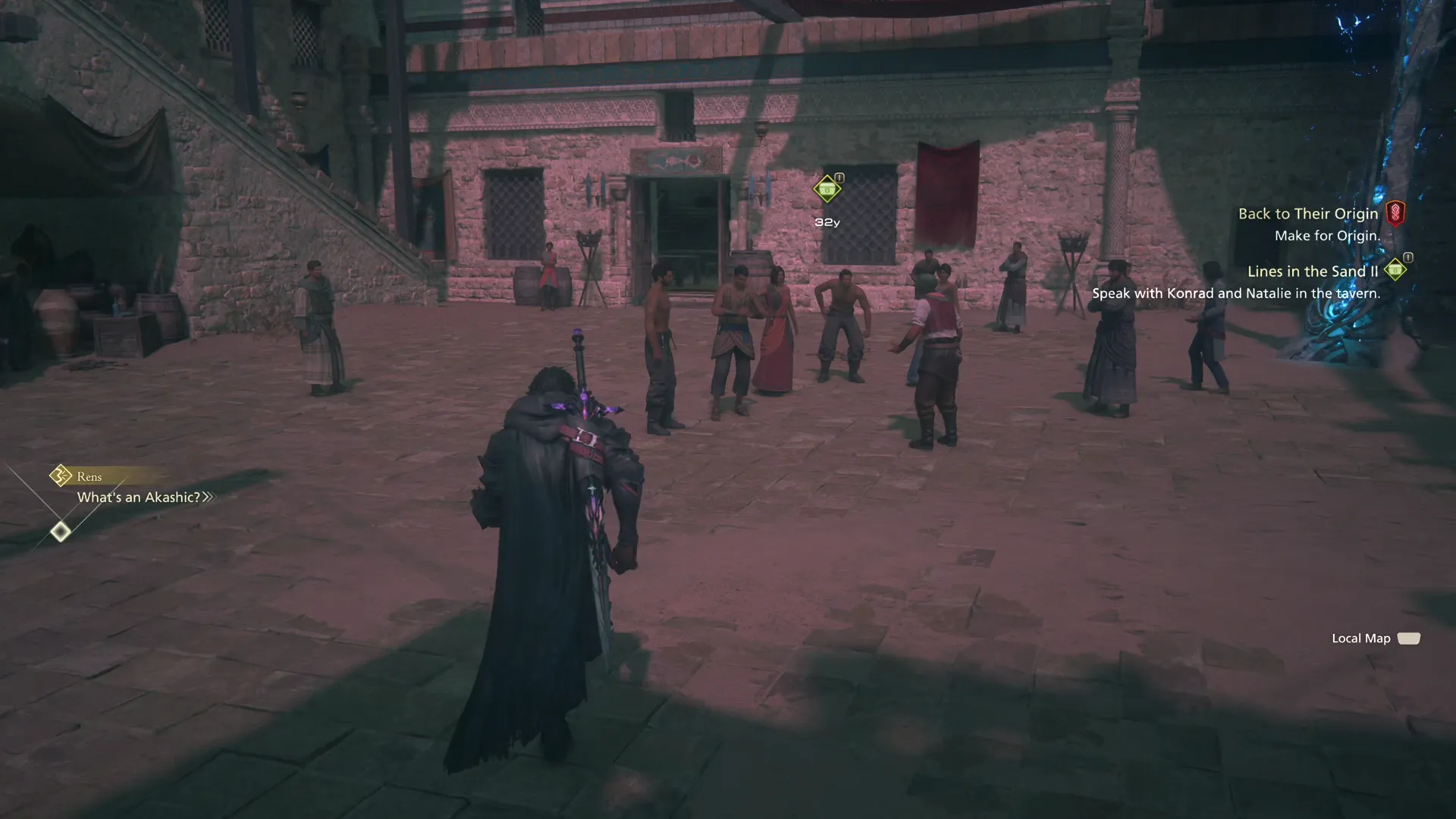 Heading towards the Dalimil Inn to speak with the folks inside