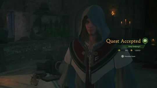 Accepting the Duty Undying II Optional Quest from Cyril in Tabor