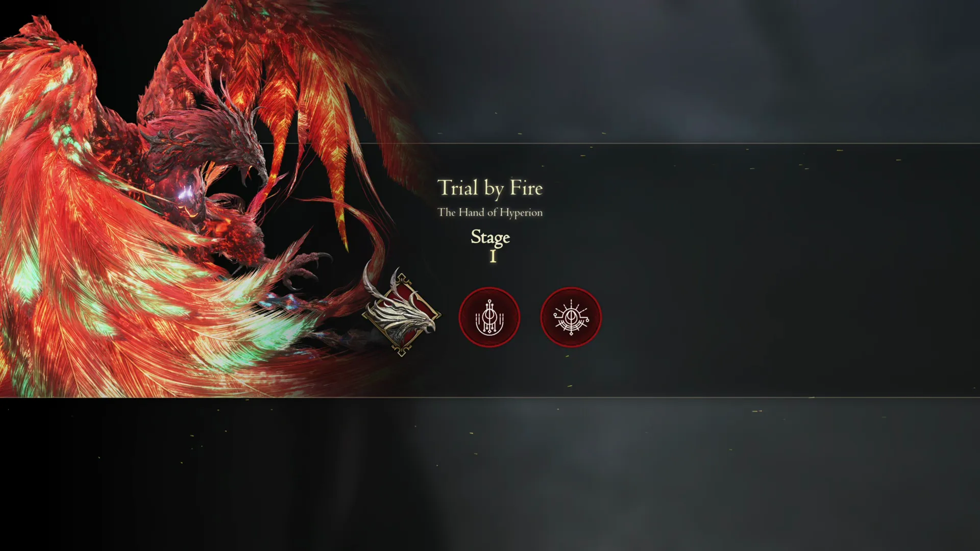 Initiation screen for Stage 1 of the Trial by Fire