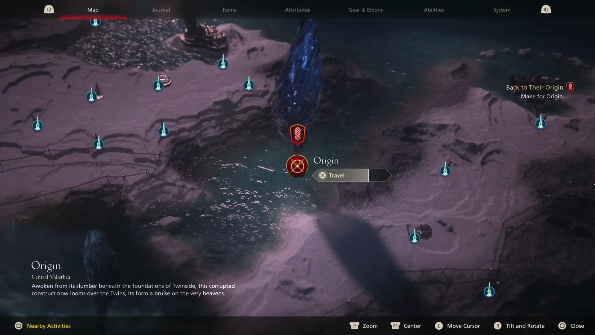 Selecting Origin from the World Map