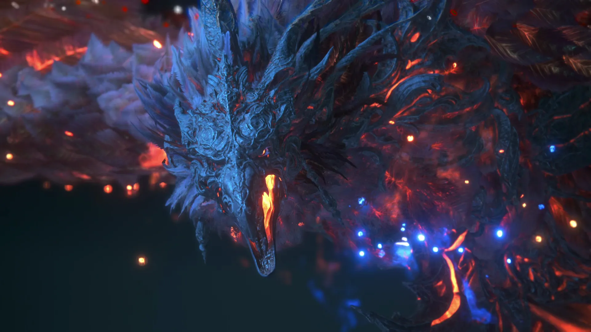 Close-up of Phoenix during the battle against Bahamut at Twinside