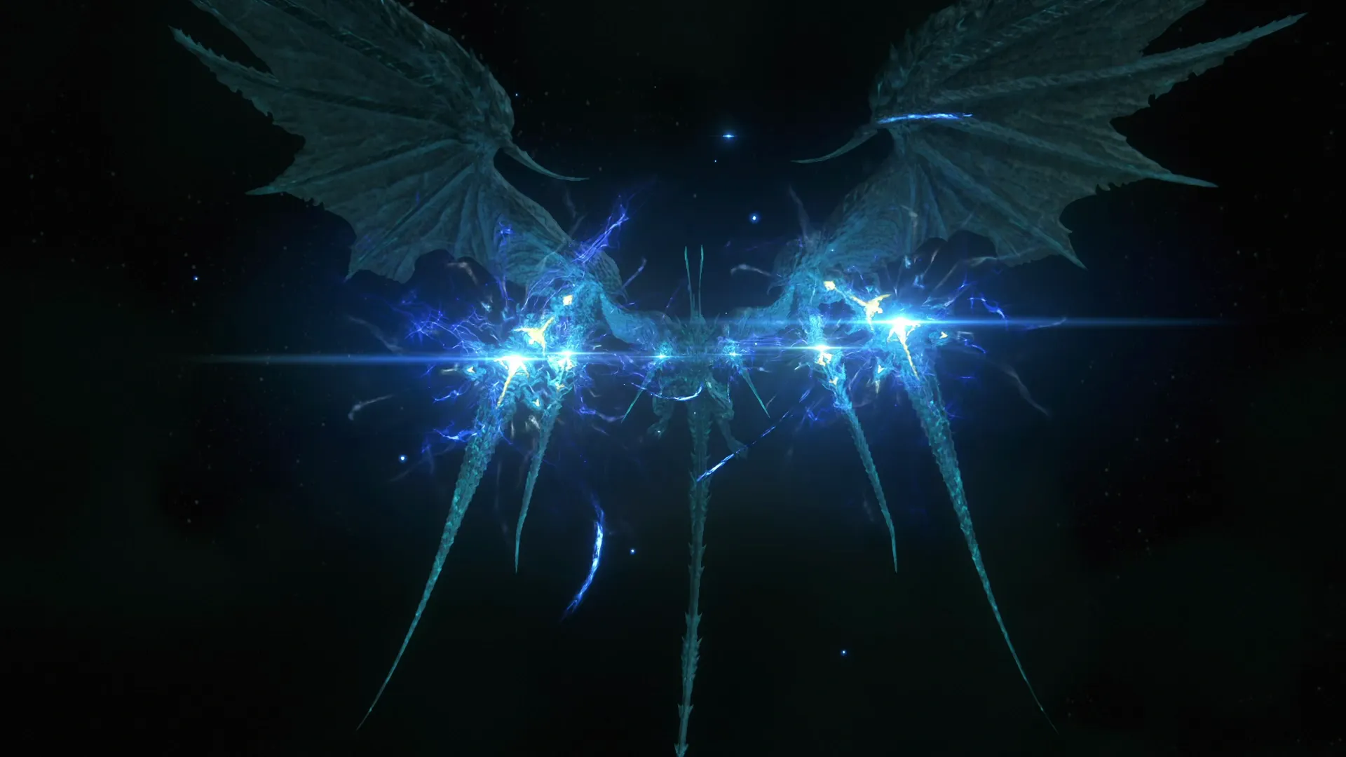 Bahamut preparing an attack during the battle at Twinside