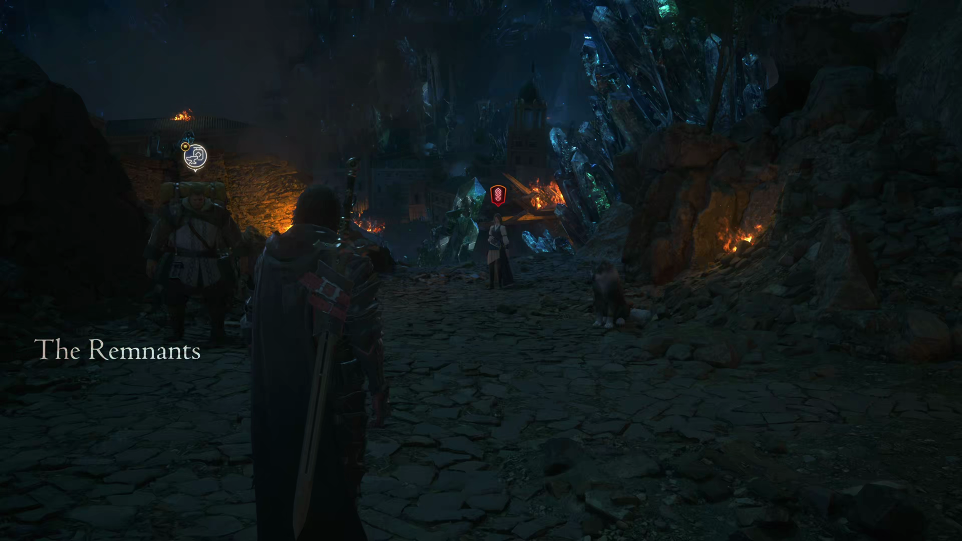 Reaching the Remnants area where you can speak to Goetz to access the shop and smith