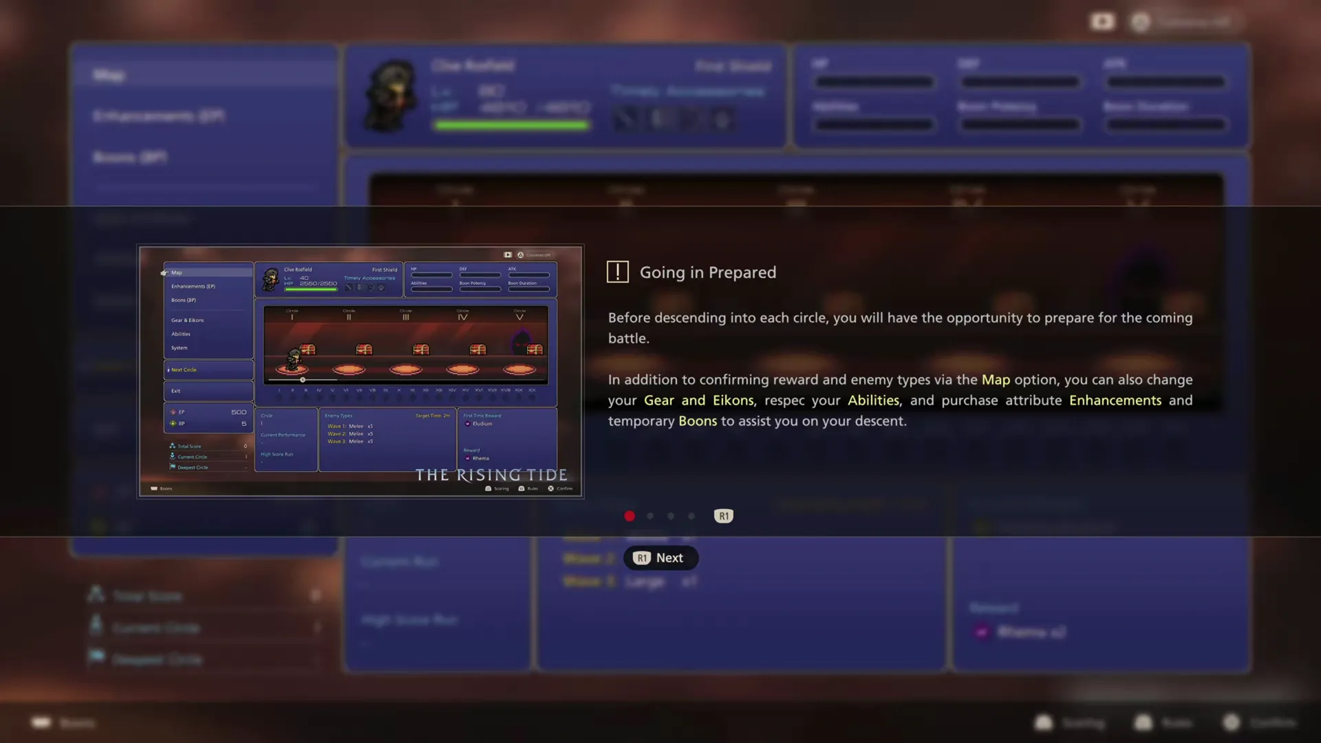 Tutorial messages that appear the first time you start a Kairos Gate run