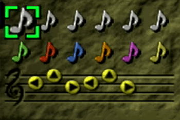 Zelda’s Lullaby in the menu screen