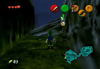 Location of the Gold Skulltula in the Kokiri Forest