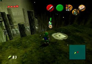 Location of the Gold Skulltula in the Lost Woods