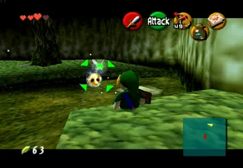 Location of the Gold Skulltula in the Lost Woods
