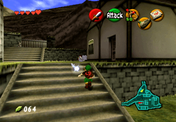 Cucco near the gate leading to Death Mountain Trail