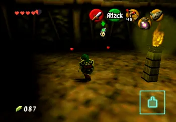 Location of the Gold Skulltula in Dodongo’s Cavern