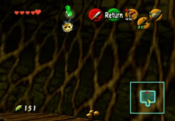 Location of the Gold Skulltula in Dodongo’s Cavern