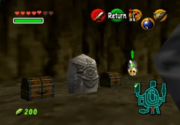 Location of the Gold Skulltula in Goron City