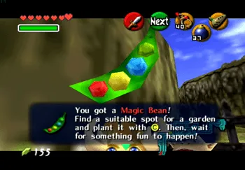 Magic Bean Items from the man along the Zora’s River