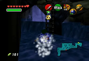 Location of the Gold Skulltula along the Zora’s River