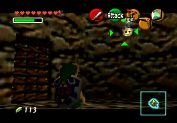 Location of the Gold Skulltula in the Great Deku Tree