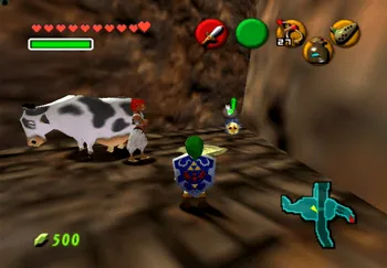 Location of the Gold Skulltula at Gerudo Valley