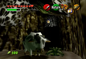 Location of the Gold Skulltula at Gerudo Valley
