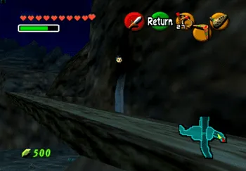 Location of the Gold Skulltula at Gerudo Valley