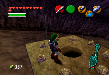 Secret Cave near the entrance to Goron City