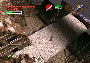 The passageway leading to the Ghost Shop in Hyrule Castle