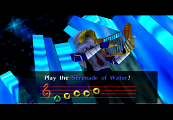 Sheik teaching Link the Serenade of Water