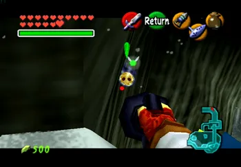 Location of the Gold Skulltula in Zora’s Domain