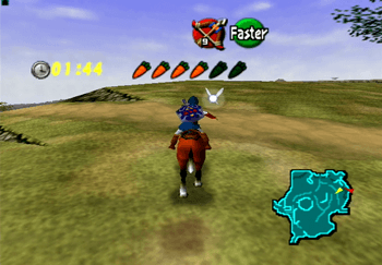 Riding Epona through Hyrule Field