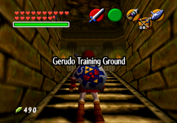 Gerudo Training Ground title screen