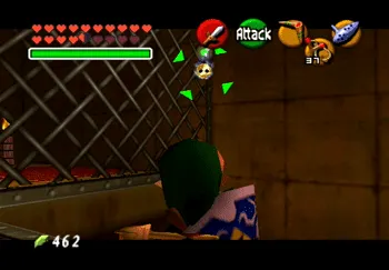 Location of the Gold Skulltula in the Spirit Temple