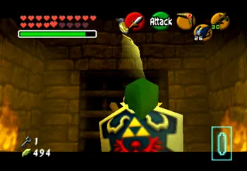 Location of the Gold Skulltula in the Spirit Temple