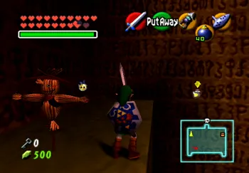 Location of the Gold Skulltula in the Spirit Temple