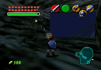 Location of the Gold Skulltula in Zora’s Domain